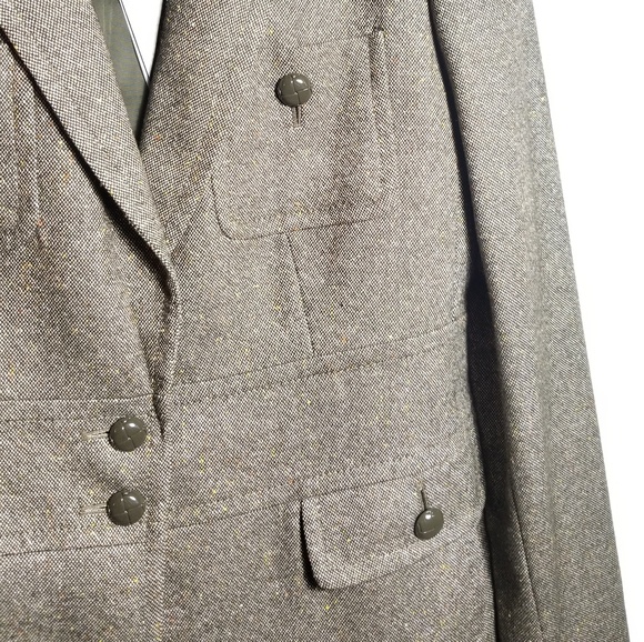 NWT Talbots Grace Fit Tweed Buttoned Blazer Jacket - Picture 4 of 8